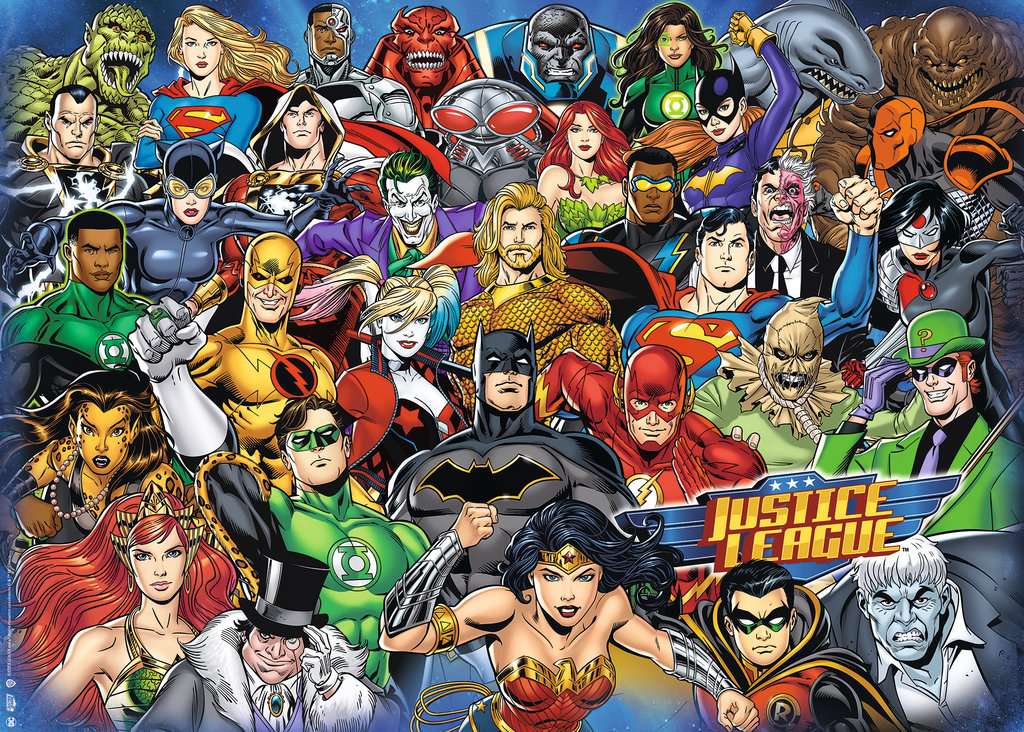 Ravensburger Rompecabezas Adultos: DC Comics - Liga de la Justicia Challenge 1000 piezas
