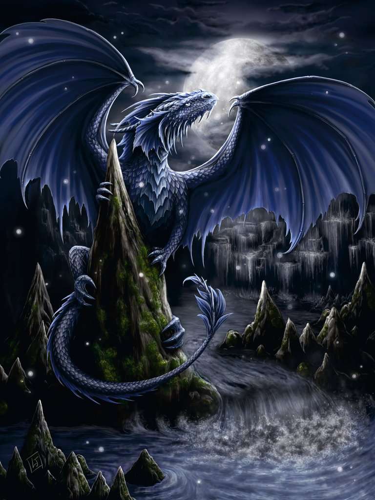 Ravensburger Rompecabezas Adultos: Dragon Azul Oscuro 1500 piezas
