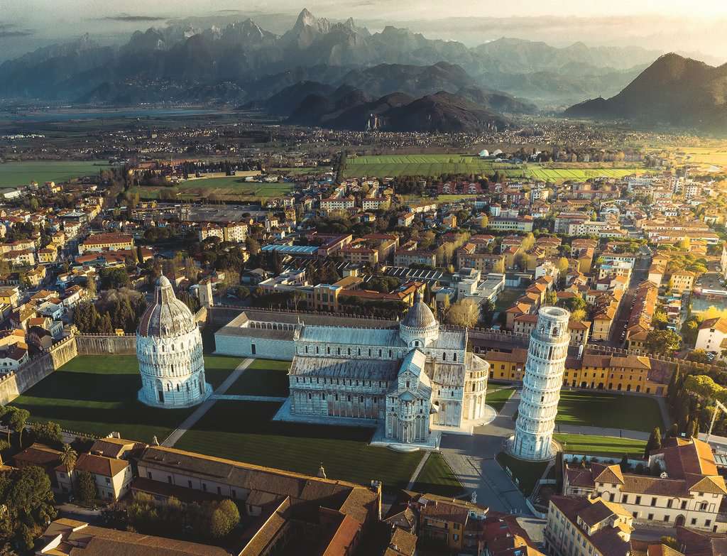Ravensburger Rompecabezas: Torre de Pisa y el Monte Pisano 2000 piezas