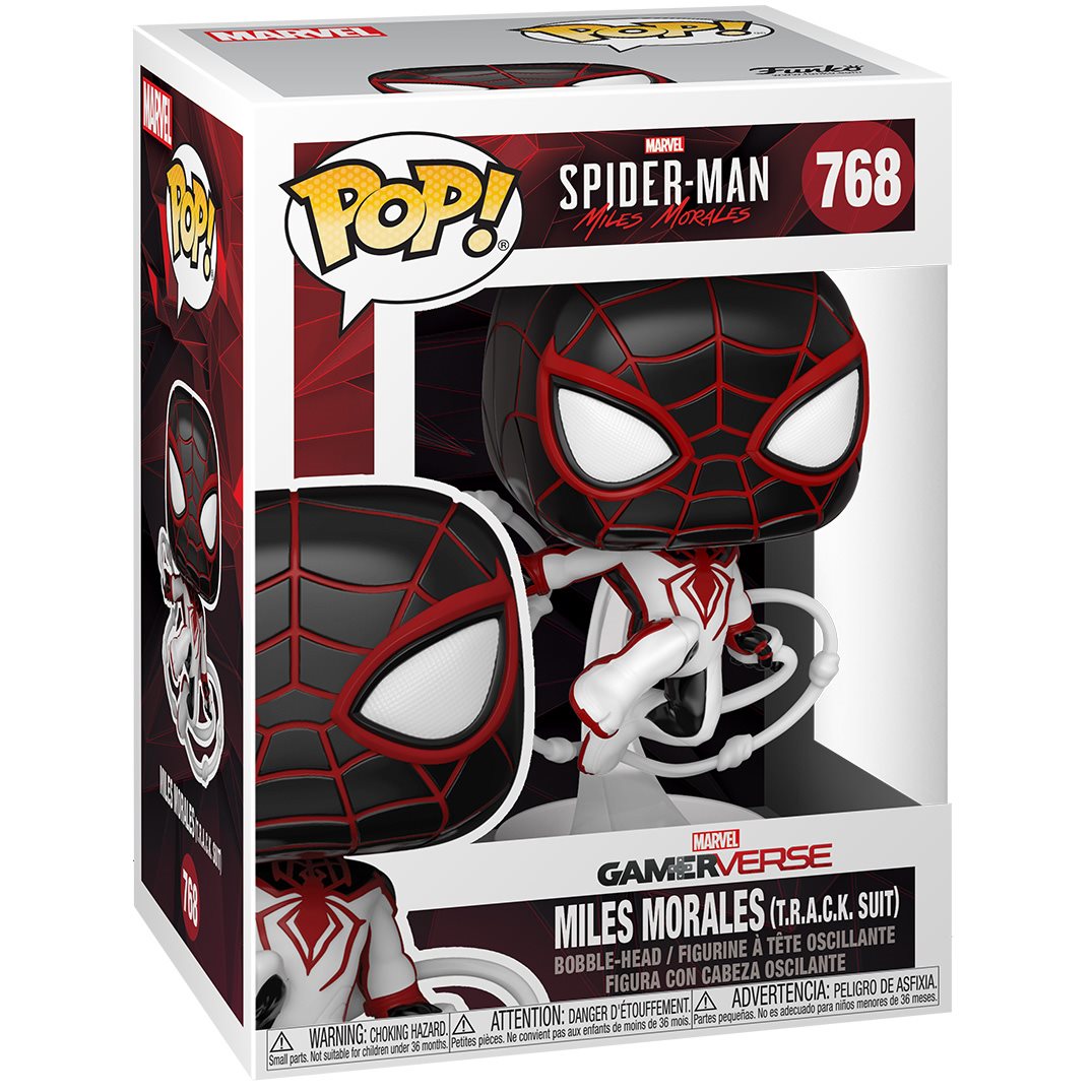 Funko Pop Games: Spiderman Miles Morales - Miles Morales Traje Blanco