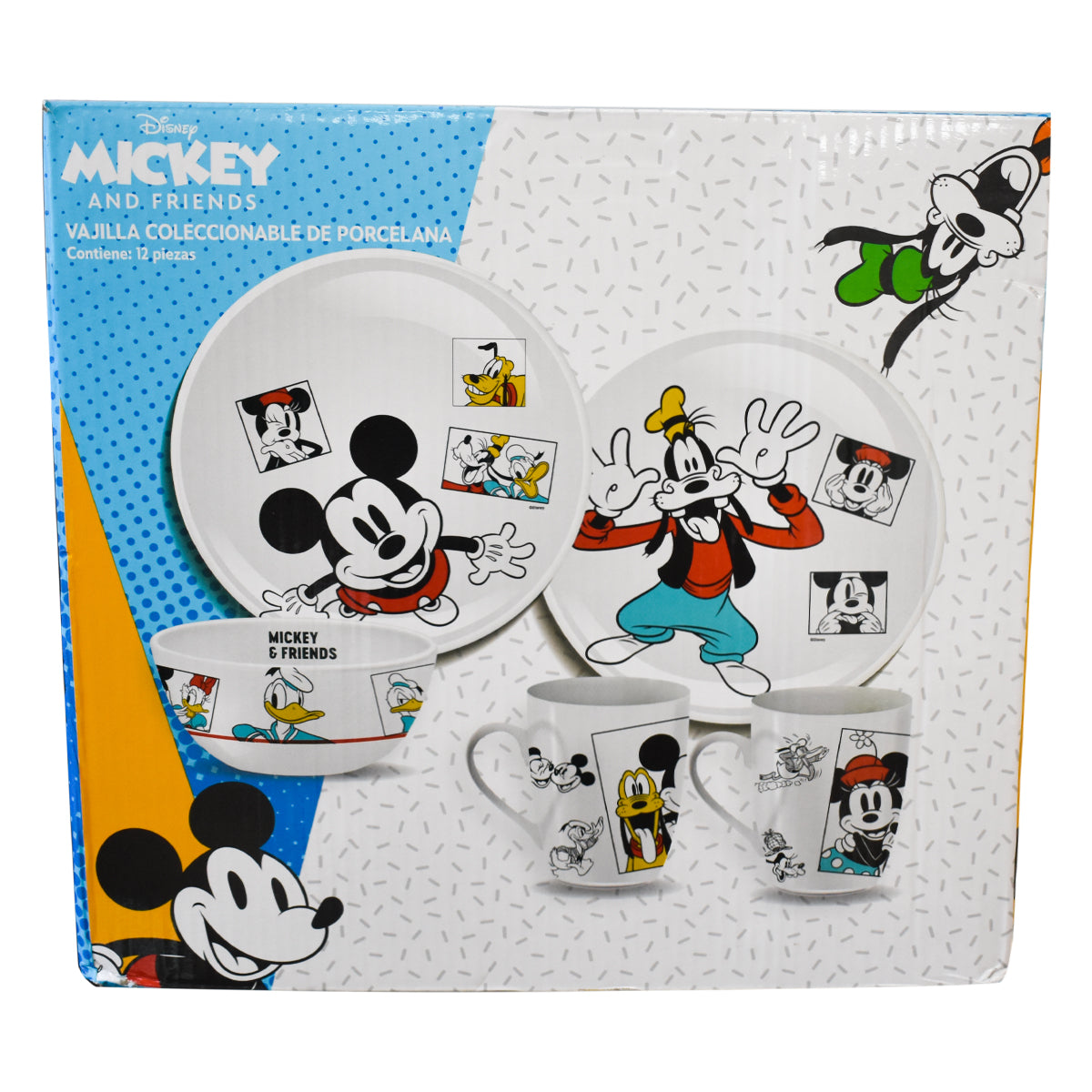 Fun Kids Vajilla: Disney - Mickey y Sus Amigos Set De 12 Piezas — Distrito  Max