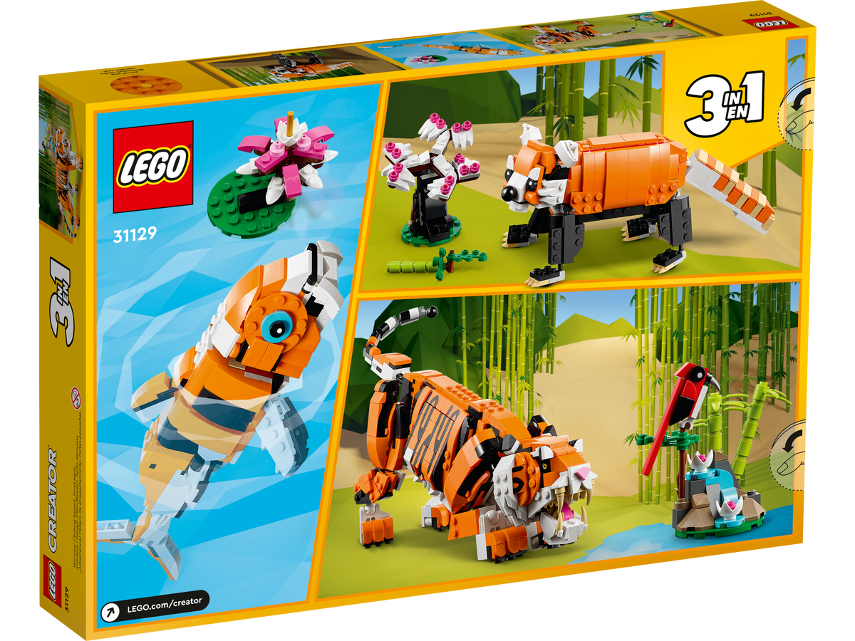 LEGO Creator 3 en 1 Tigre Magestuoso 31129