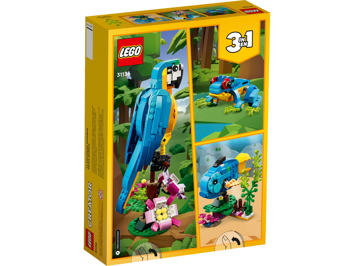 LEGO Creator 3 en 1 Loro Ex√≥tico 31136
