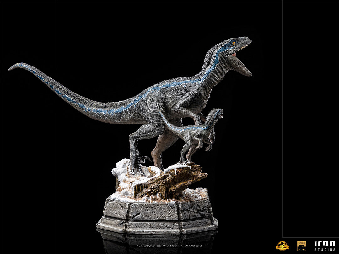 IRON Studios: Jurassic Dominion - Blue y Beta Deluxe Escala de Arte 1/10
