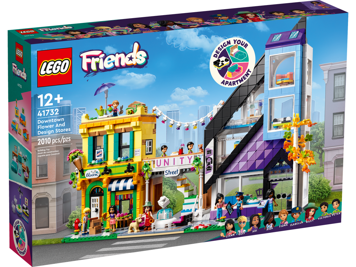 LEGO Friends Tiendas De Diseño y Flores En El Centro 41732