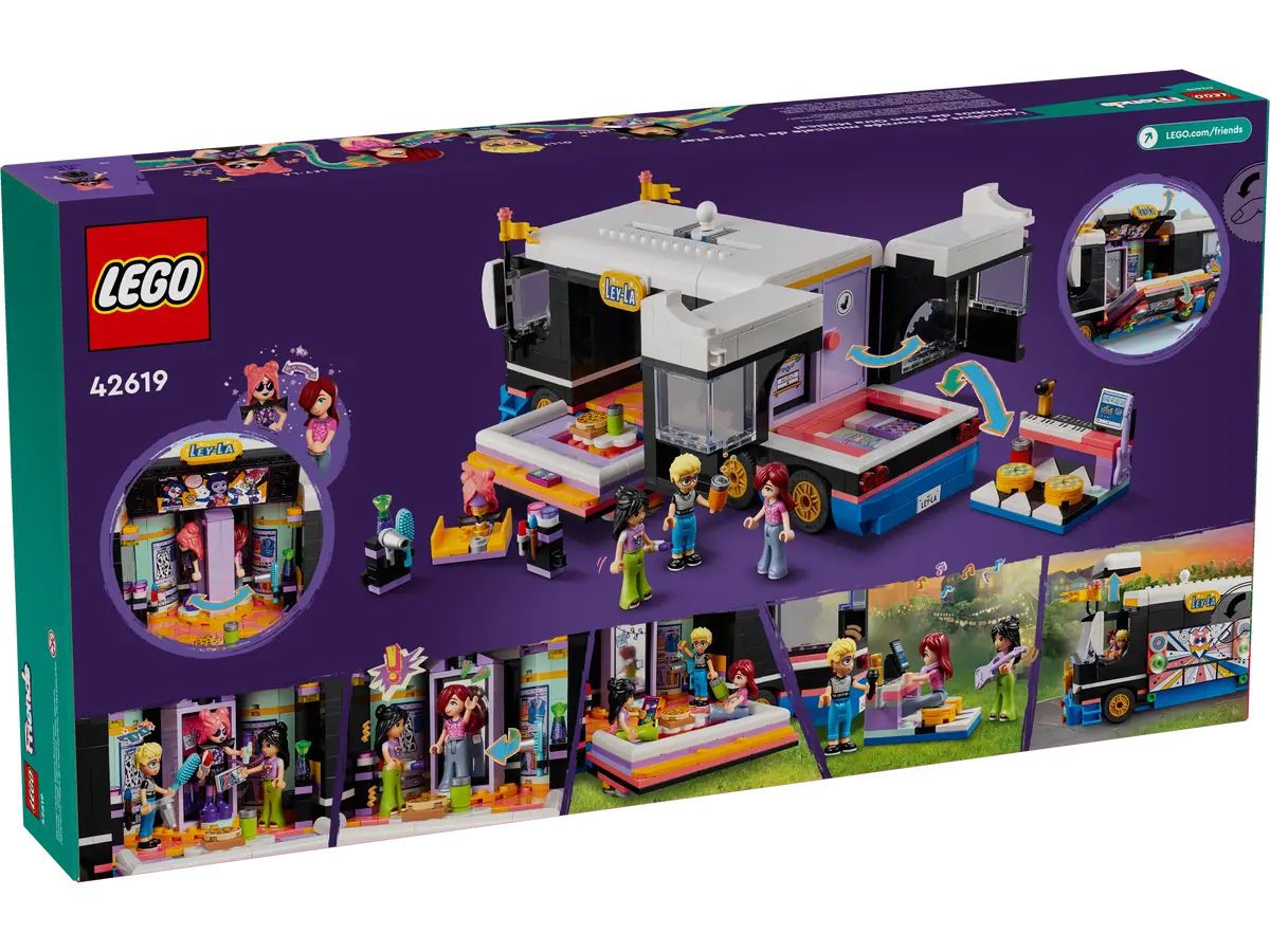 LEGO Friends Autobus de Gran Gira Musical 42619