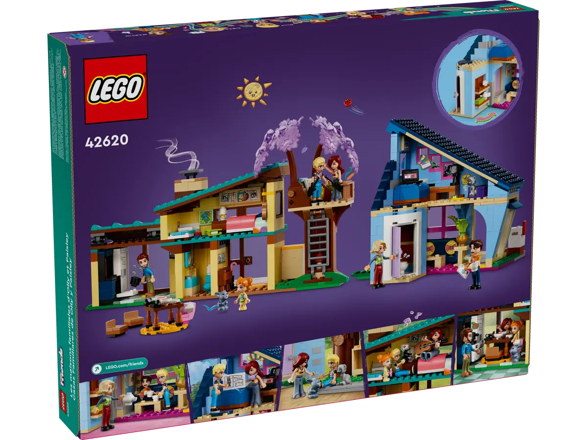 LEGO Friends Casas Familiares de Olly y Paisley 42620