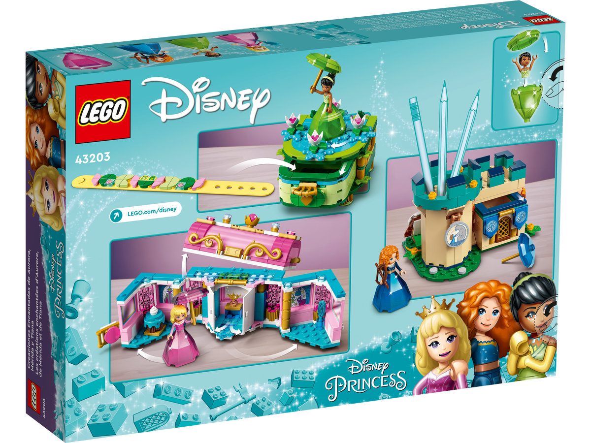 LEGO Disney Princess Creaciones Encantadas de Aurora, Merida y Tiana 43203