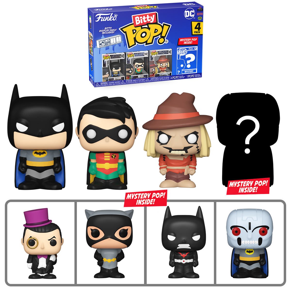 Funko Bitty Pop: DC - Batman 4 Pack