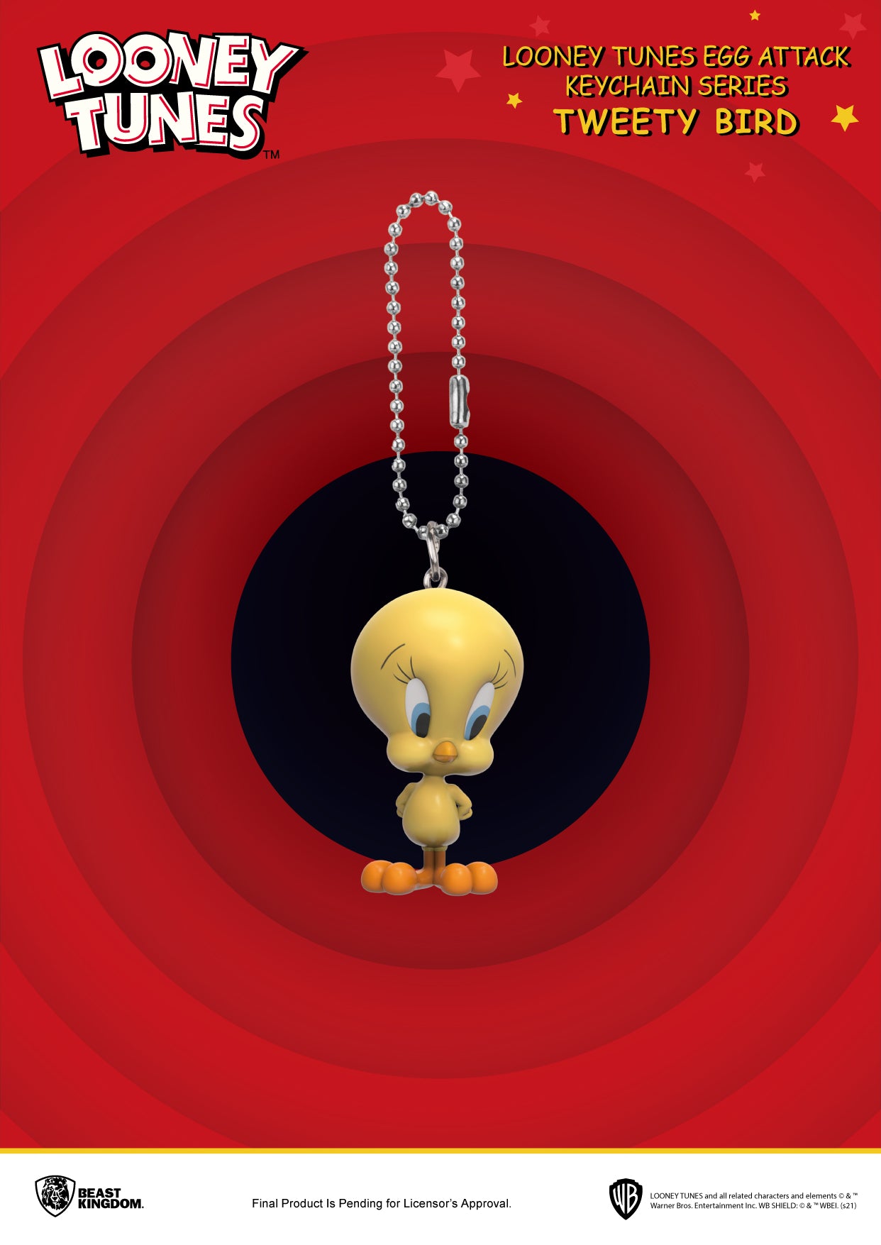 Beast Kingdom Egg Attack Keychain: Looney Tunes - Personajes Sorpresa Llavero