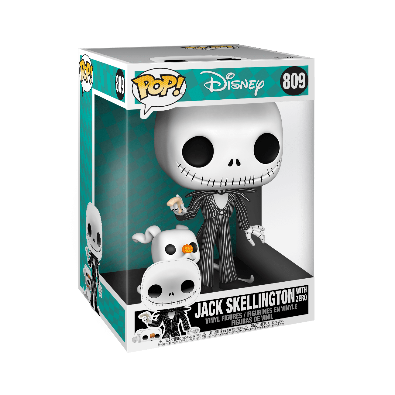 Funko Pop Disney: Mundo de Jack - Jack con Zero 10 Pulgadas Halloween