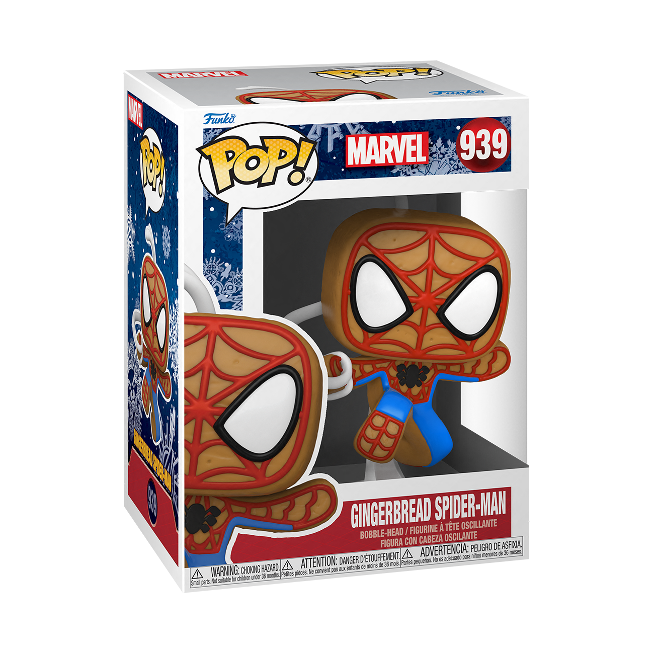 Funko Pop Marvel: Holiday - Galleta de Jengibre SpiderMan Navidad