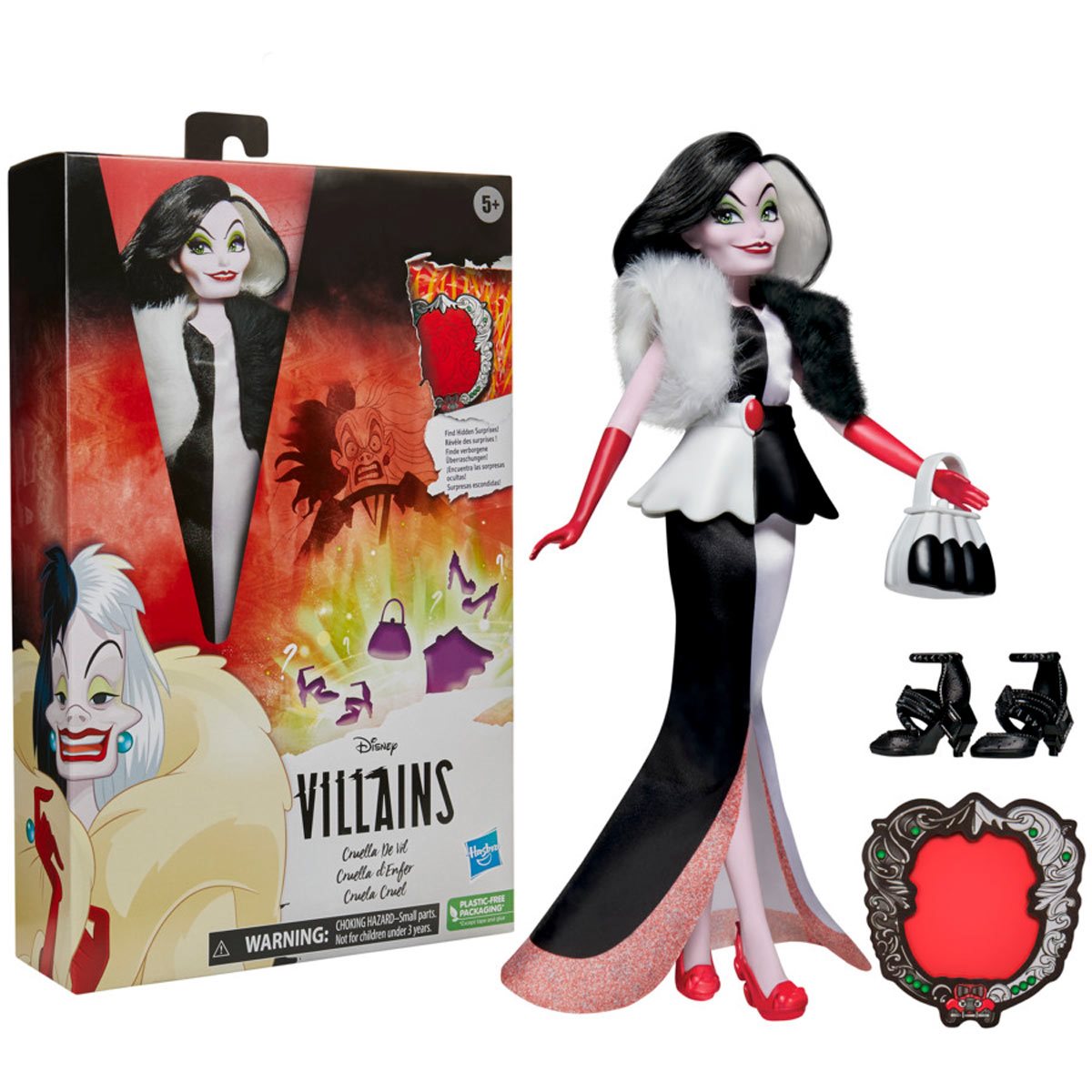 Disney Princess Villains: Villanas - Cruella De Vil Muñeca