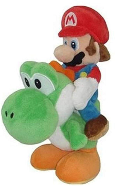 Little Buddy Nintendo Peluche: Mario Montando Yoshi 8 Pulgadas