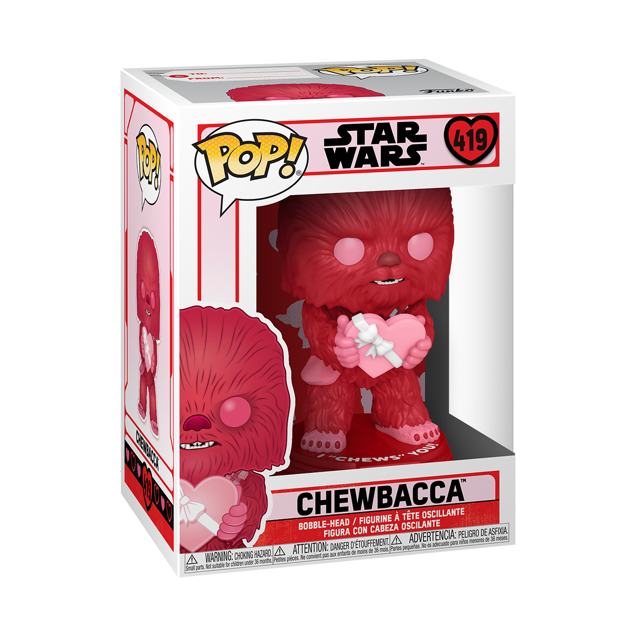 Funko Pop Star Wars: San Valentin - Chewbacca Cupido