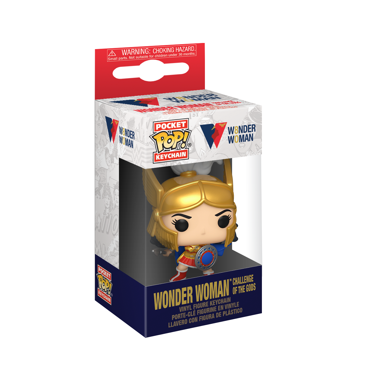 Funko Pop Keychain: Wonder Woman 80 Aniversario - Mujer Maravilla Desafio De Los Dioses Llavero