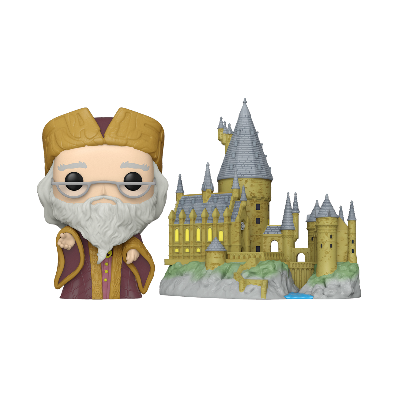 Funko Pop Town: Harry Potter Aniversario - Dumbledore en Hogwarts Navidad