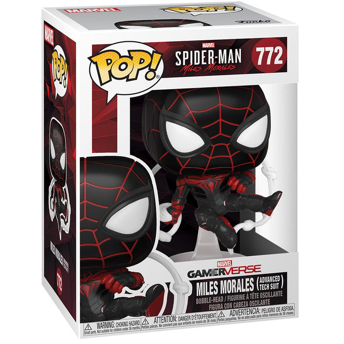 Funko Pop Games: Miles Morales Game - Miles Morales Traje Tecnologia Avanzada