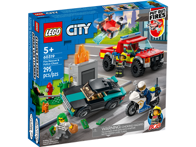 LEGO City Rescate de Bomberos y Persecucion Policial 60319