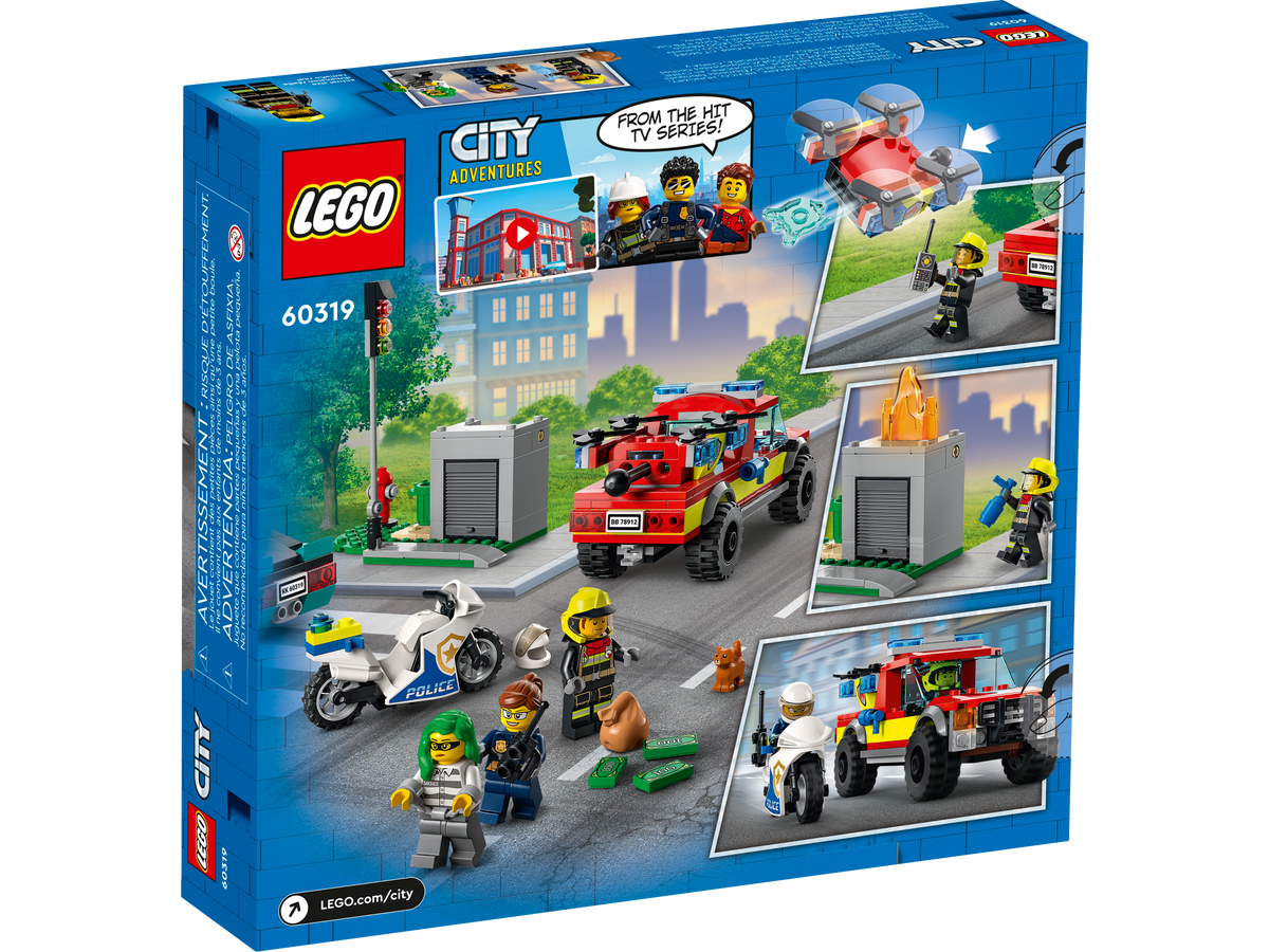 LEGO City Rescate de Bomberos y Persecucion Policial 60319