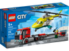 LEGO City Transporte del Helicoptero de Rescate 60343
