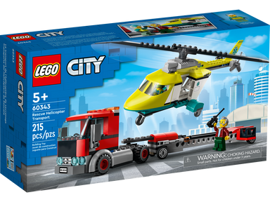 LEGO City Transporte del Helicoptero de Rescate 60343