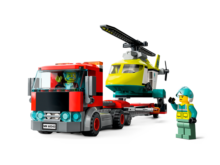 LEGO City Transporte del Helicoptero de Rescate 60343