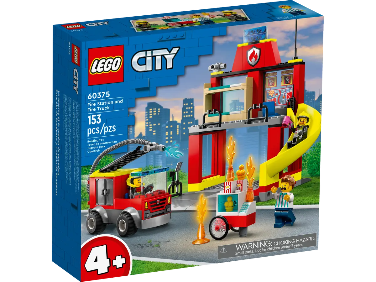 LEGO City Fire Parque de Bomberos y Camion de Bomberos 60375
