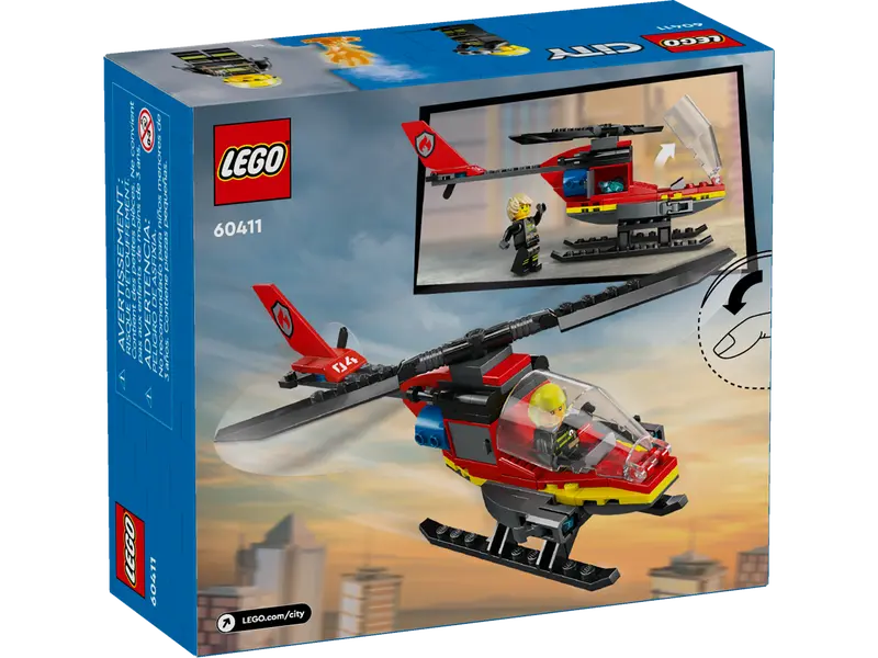 LEGO City Helicoptero De Rescate De Bomberos 60411