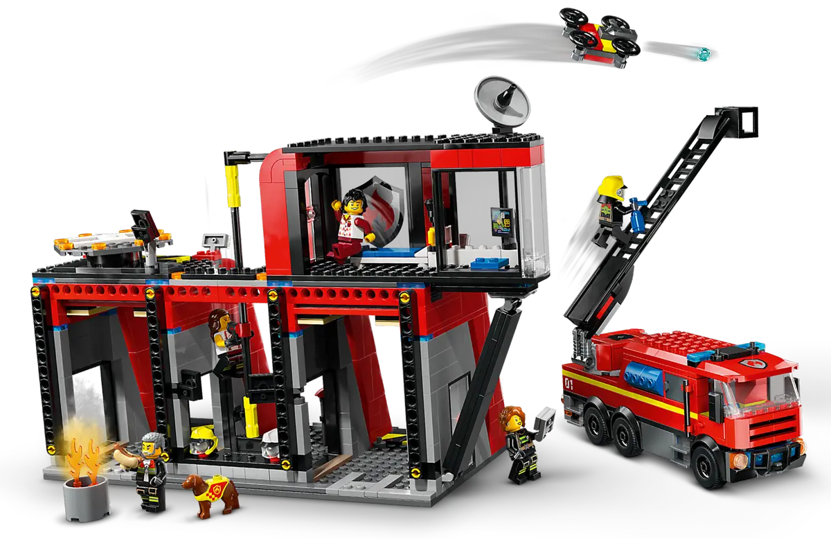 LEGO City Parque de Bomberos con Camion de Bomberos 60414