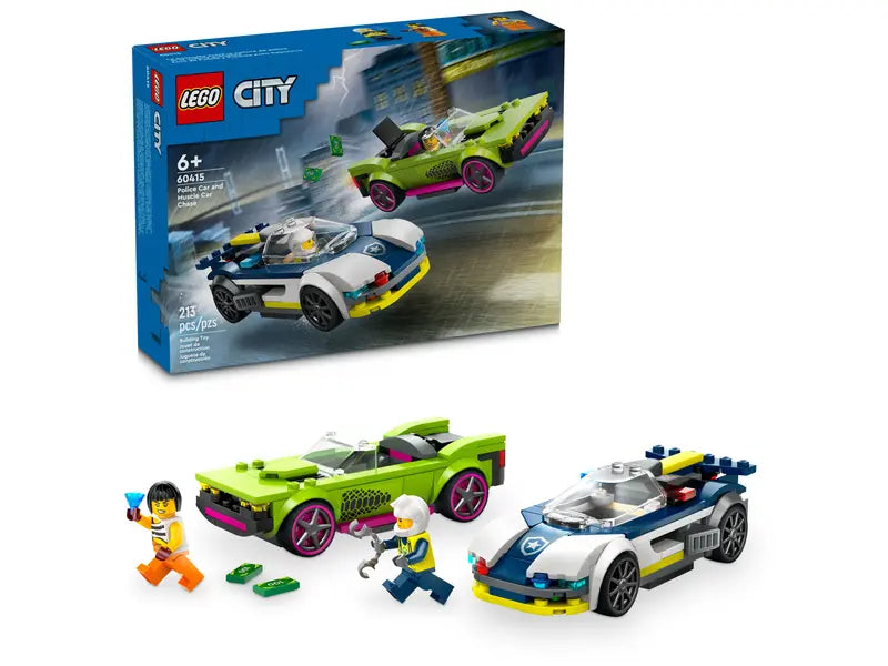 LEGO City Coche de Policía y Potente Deportivo 60415