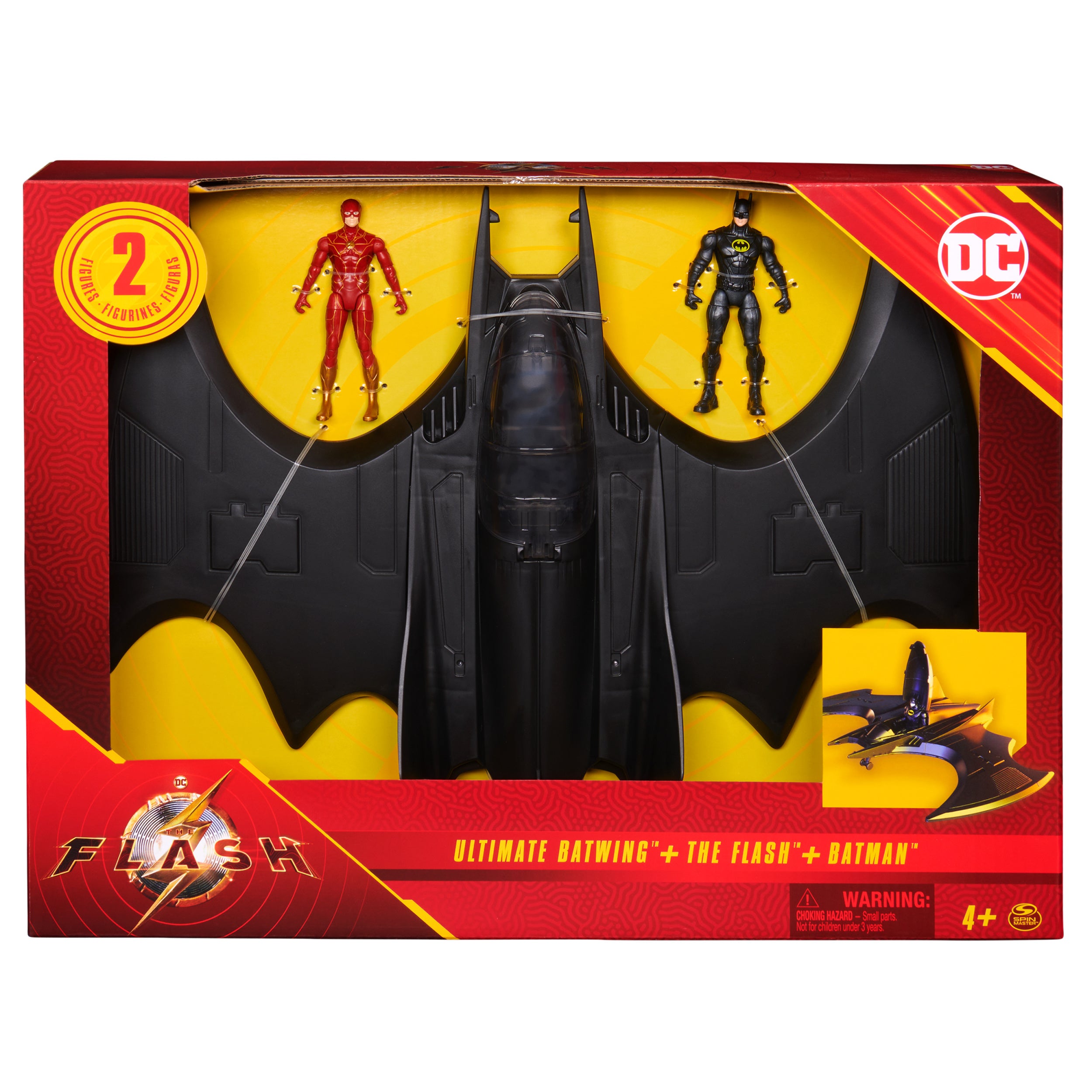 Flash The Movie: Batwin Con Flash Y Batman 4 Pulgadas