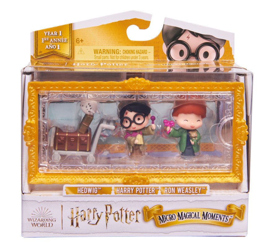 Wizarding World: Harry Potter - Multipack Micro Magical Moments Harry, Ron Y Hedwig Anden 9 3/4