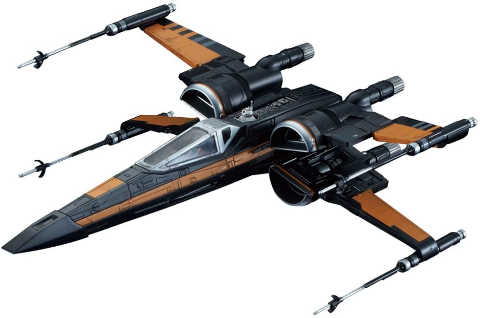 Bandai Hobby Gunpla Model Kit: Star Wars - Caza Estelar Poe Dameron X Wing Escala 1/72 Kit de Plastico