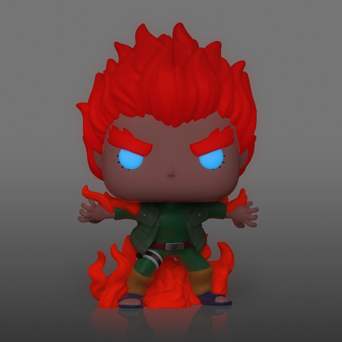 Funko Pop Animation: Naruto - Might Guy Ocho Puertas Internas Glow Exclusivo