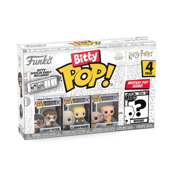 Funko Bitty Pop: Harry Potter - Harry en Tunica con Bufanda 4 Pack