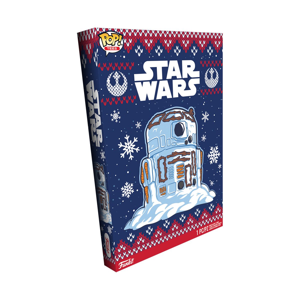 Funko Boxed Tee: Star Wars Navidad - R2D2 Snowman Playera Extra Chica