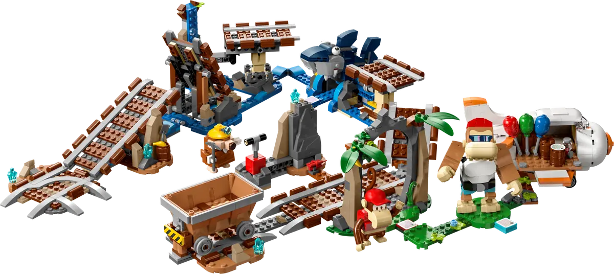 LEGO Super Mario Set de Expansion: Vagoneta minera de Diddy Kong 71425