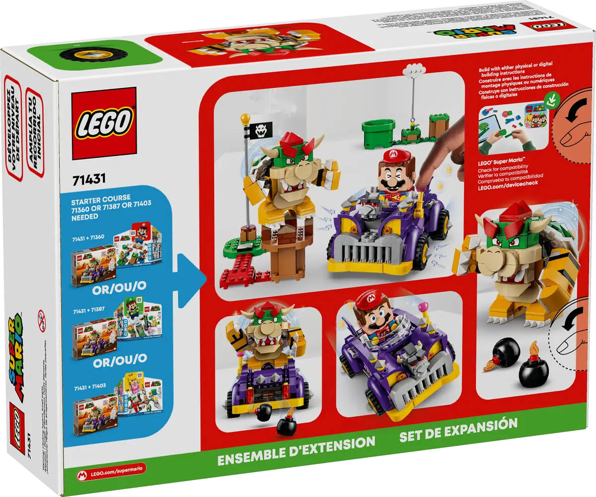 LEGO Super Mario Set de Expansion: Coche monstruoso de Bowser 71431