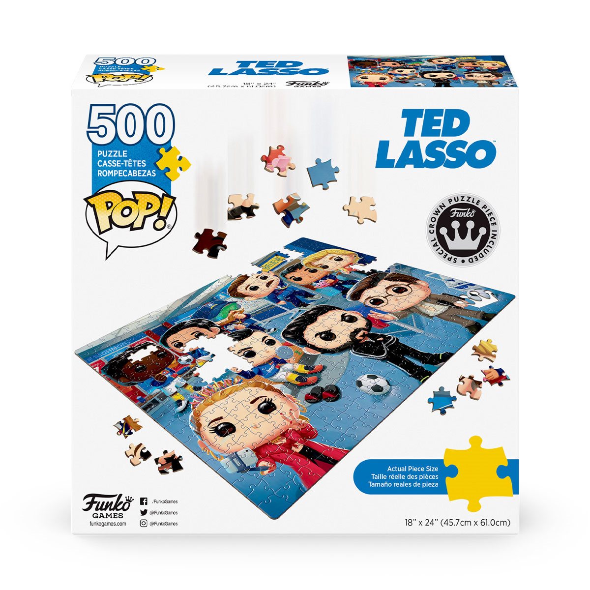 Funko Pop Puzzles: Ted Lasso - Rompecabezas 500 Piezas