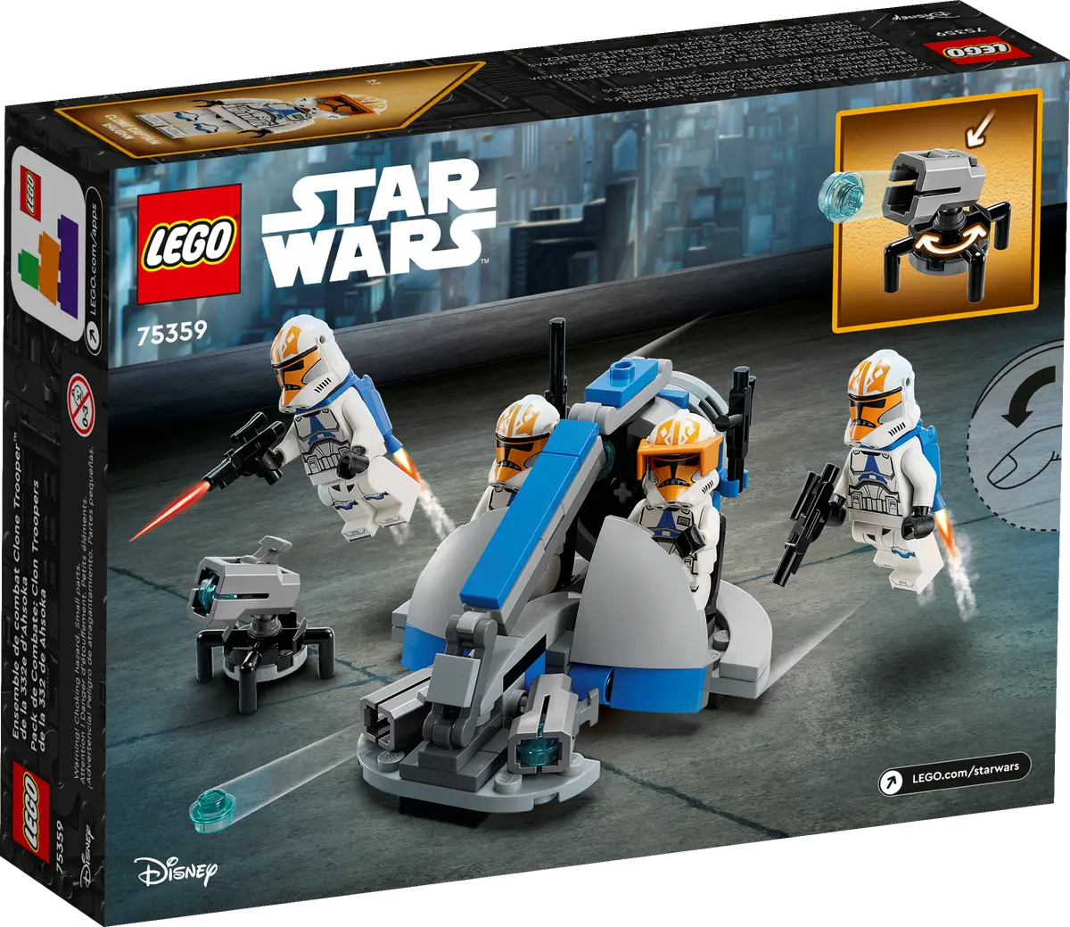 LEGO Star Wars Ahsoka: Pack de Combate: Soldados Clon de la 332 de Ahsoka 75359