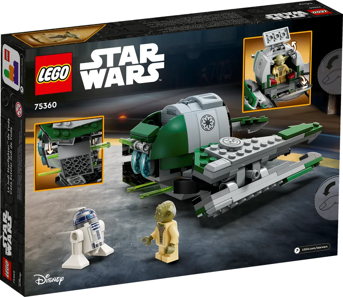 LEGO Star Wars Caza Estelar Jedi de Yoda 75360