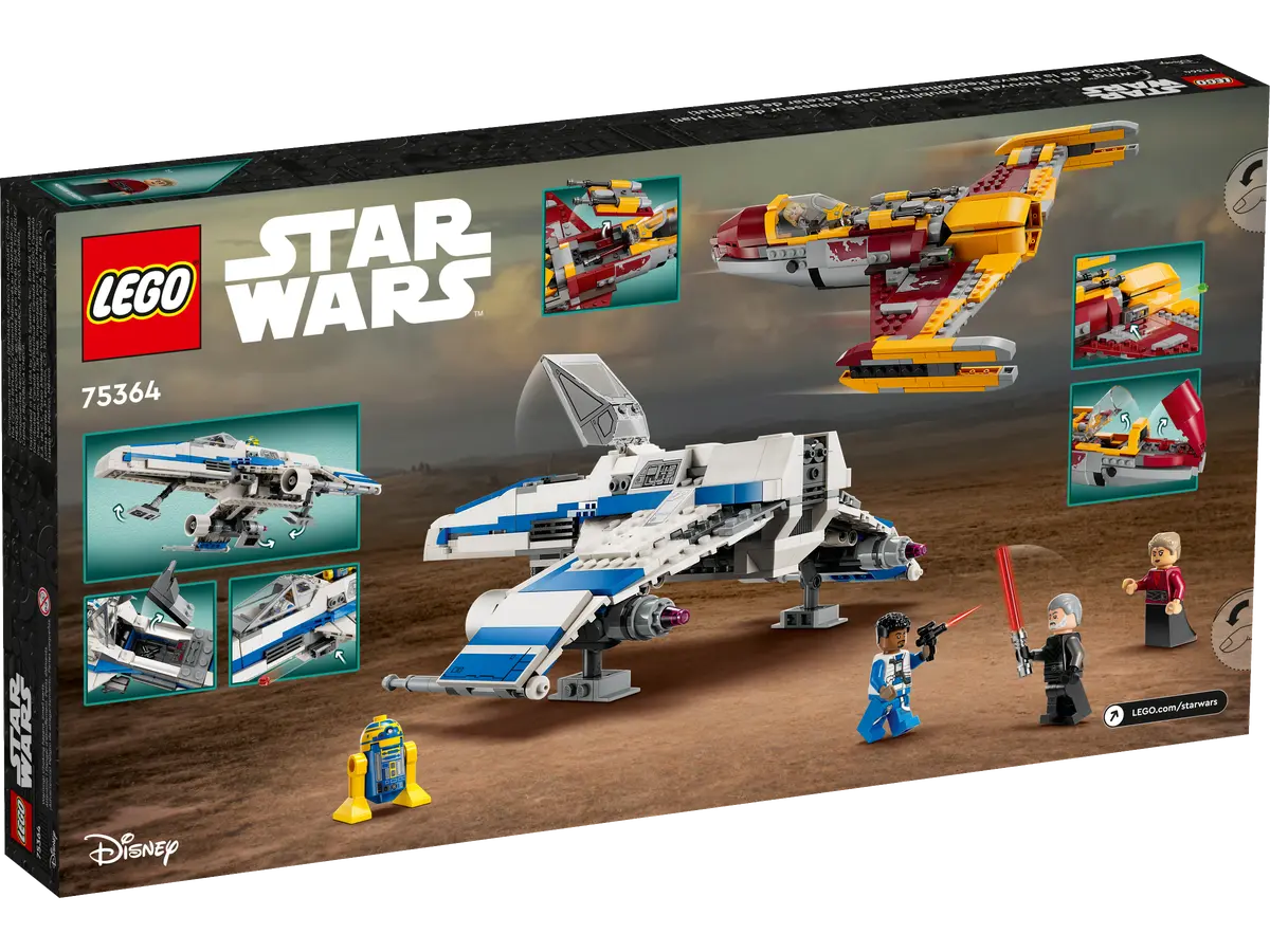 LEGO Star Wars Ahsoka Ala-E de la Nueva Republica vs Caza Estelar de Shin Hati 75364
