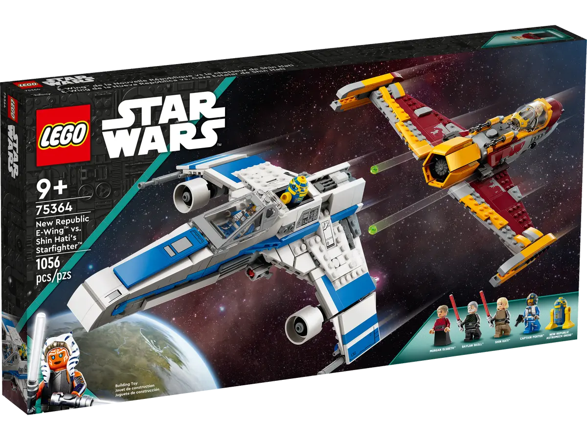 LEGO Star Wars Ahsoka Ala-E de la Nueva Republica vs Caza Estelar de Shin Hati 75364