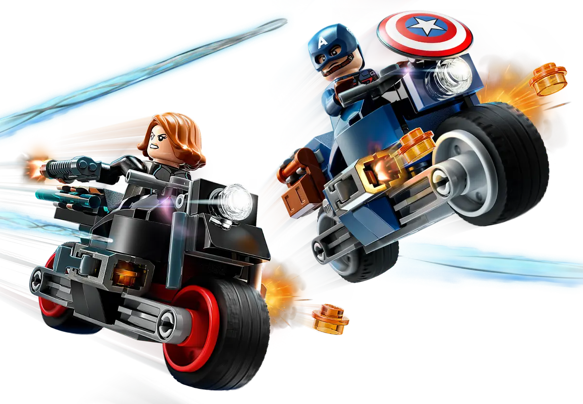 LEGO Marvel Infinity Saga: Motos De Viuda Negra y El Capitan America 76260