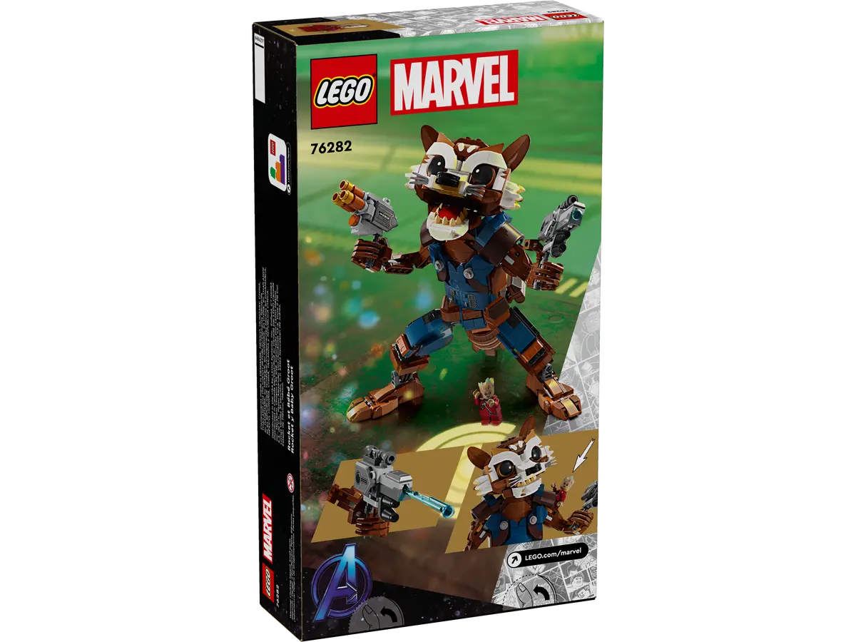 LEGO Super Heroes Marvel Rocket y Bebe Groot 76282 — Distrito Max