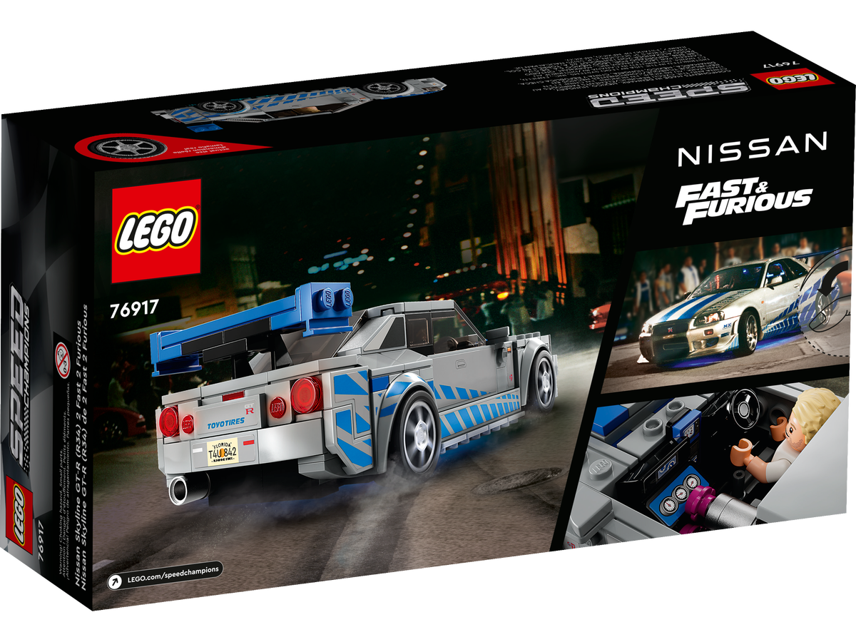 LEGO Speed Champions Rapidos y Furiosos 2 Nissan Skyline GT-R R34 76917