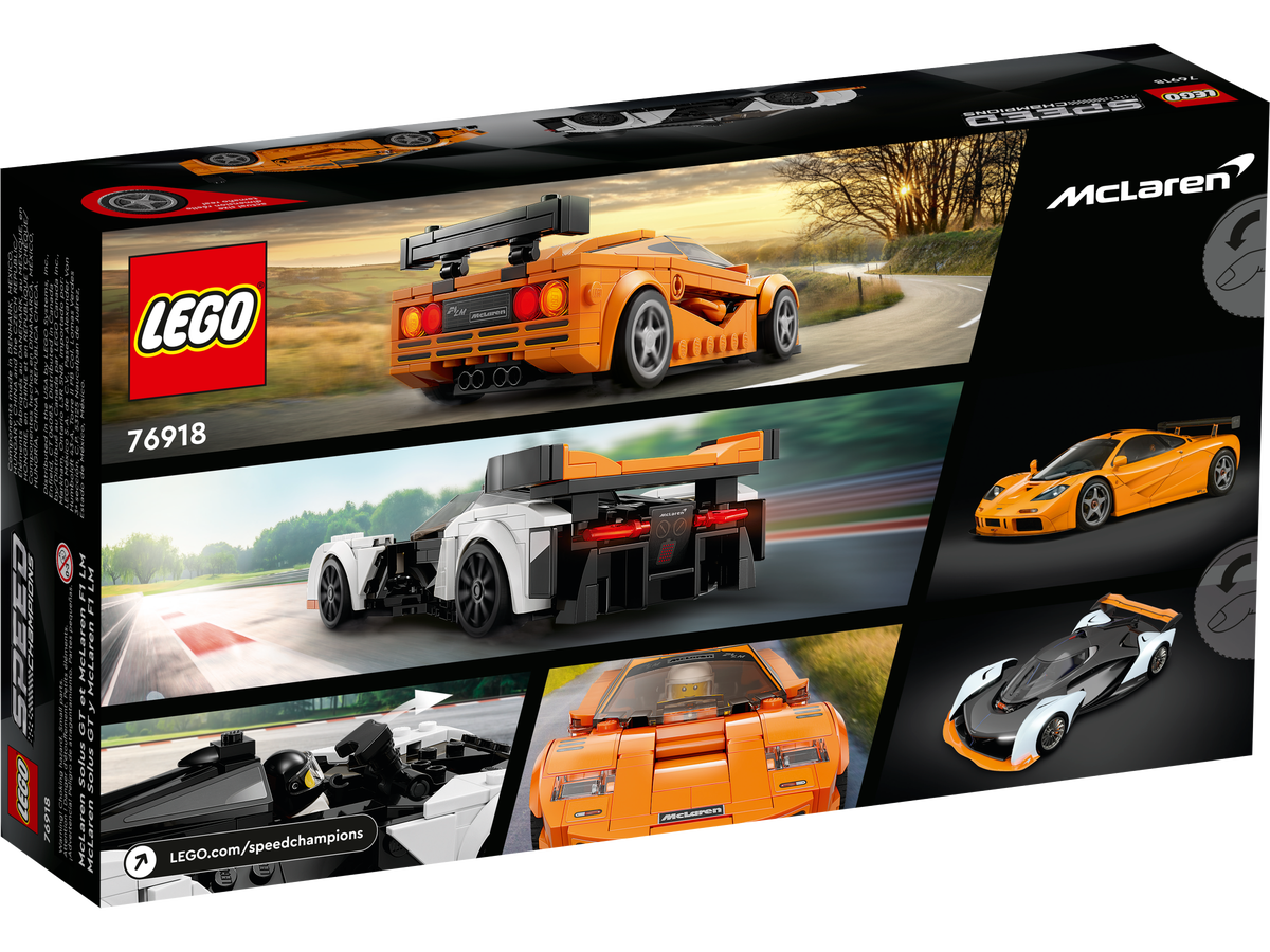 LEGO Speed Champions McLaren Solus GT y McLaren F1 LM 76918