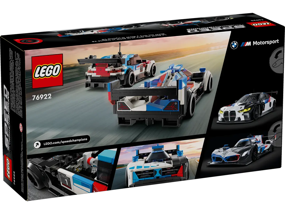 LEGO Speed Champions Coches de Carreras BMW M4 GT3 y BMW M Hybrid V8 76922