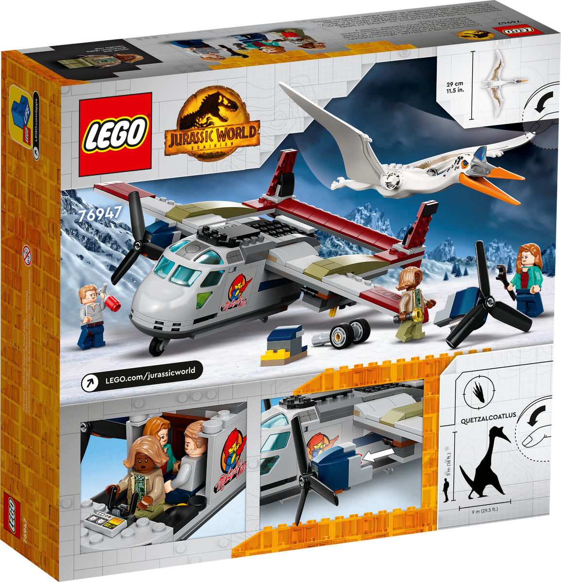 LEGO Jurassic World Emboscada Aerea del Quetzalcoatlus 76947